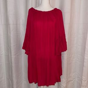 JUST FROM BALI Hot Pink mini dress, bathing suit cover, long blouse. One Size